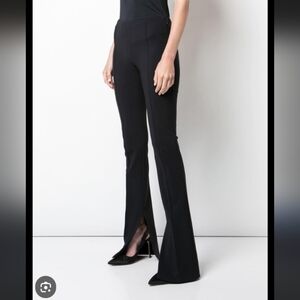 Adam Lippes Black Boot-Cut Flared Pants